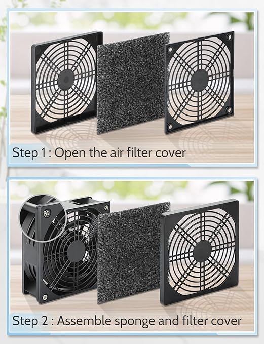 Wathai 120mm x 38mm 4 Inch Small Exhaust Fan 12V Duct Fan - Image 8