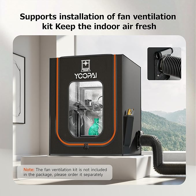 3D Printer Enclosure with LED Light, Fireproof Dustproof Tent Constant - Image 7