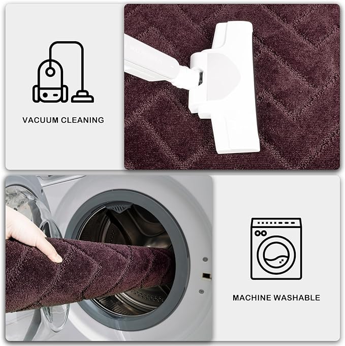 PURRUGS Dirt Trapping Door Mat 24" x 35.5", Non-Slip Machine Washable Entry Rug - Image 7