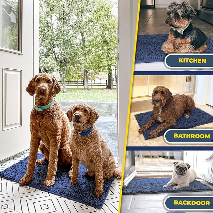 Muddy Mat® Pack of 3 Highly Absorbent Microfiber Dog Door Mat and Pet Rug - Image 7