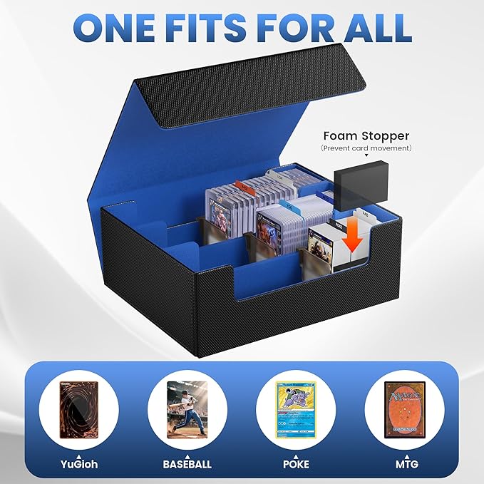 Card Storage Box For Trading Cards 1800+, Card Deck Box - Image 7