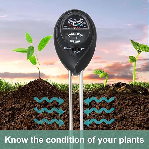 2 Packs Soil Moisture Meter, 3 in 1 Soil Tester Tool, Plant Water Monitor - Image 6