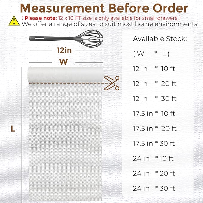 COAVAS Extra Grip Thickened Shelf and Drawer Liner - Image 9