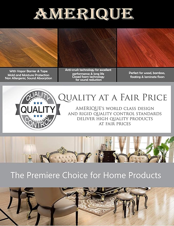 600SQFT AMERIQUE 4TH Generation Platinum 3MM Thick Flooring Underlayment - Image 7