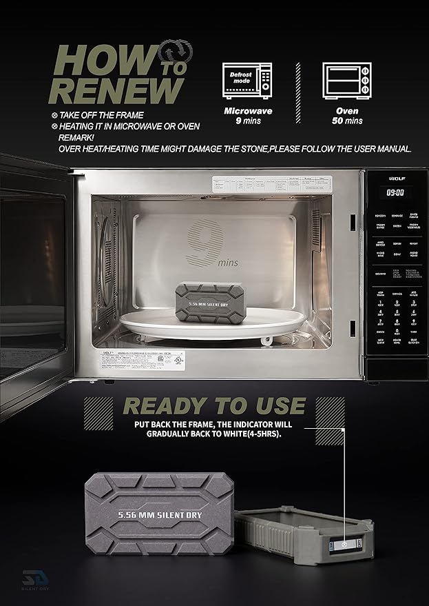 Gun Safe Dehumidifier with Protective Indicator Frame, Portable Dryer, Safe - Image 9