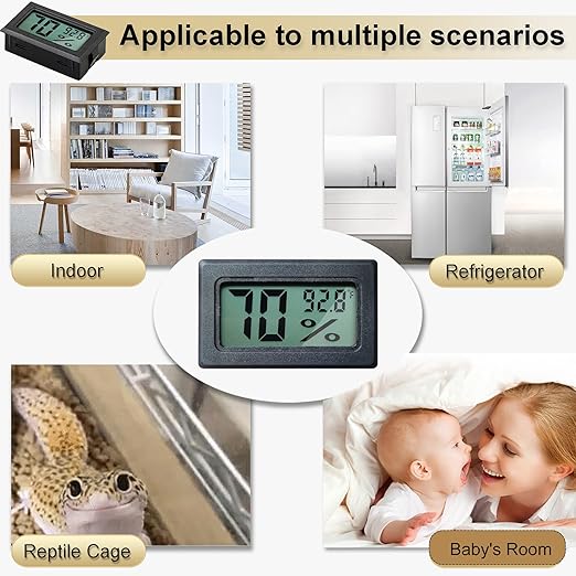 Humidity Gauge, Newlight66 Digital Hygrometer Indoor Outdoor Hygrometer - Image 6