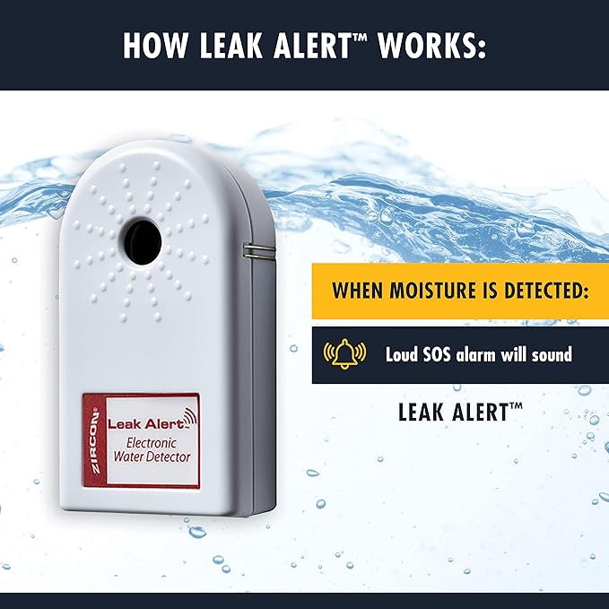Zircon Leak Alert Electronic Water Leak Detector & Flood Sensor Alarm - Image 5