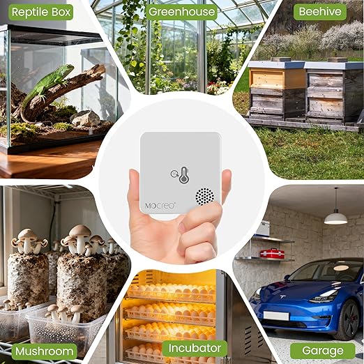 MOCREO WiFi Room Thermometer Hygrometer, Remote Email App Alert, 2 Years Data - Image 9