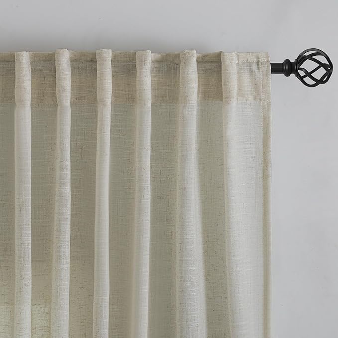 Flax Linen Curtains 72 Inch Length - Image 7