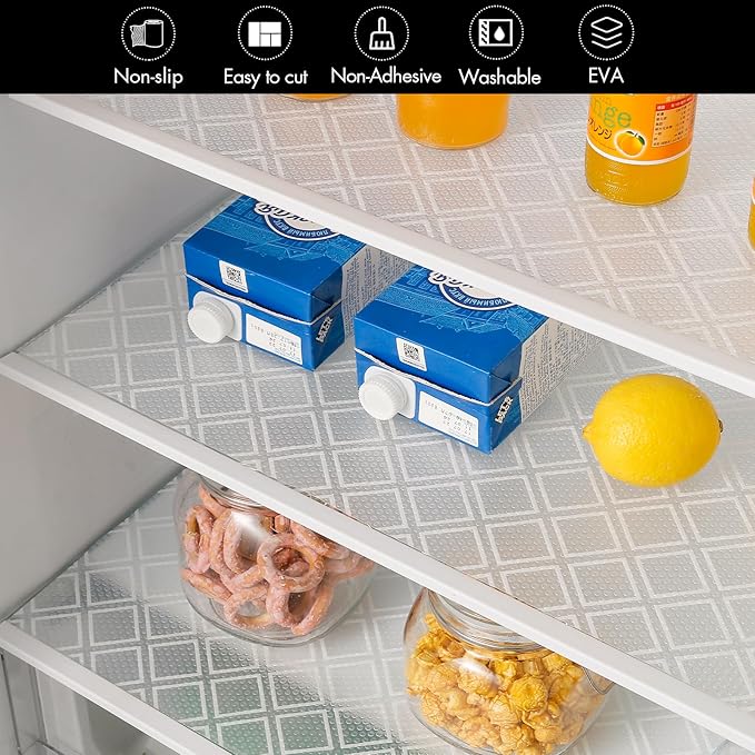 Cooyes Shelf Liners for Kitchen Cabinets – Non Adhesive Drawer and Cabinet Liner - Image 7