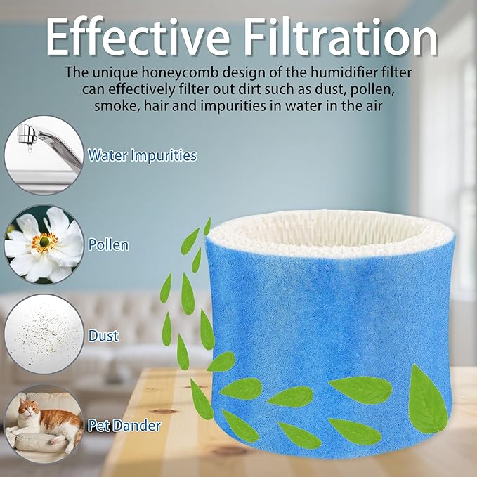 4 Pack HAC504 Replacement Humidifiers Wick Filter A | - Image 5