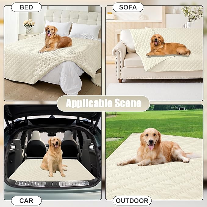 Smiry Waterproof Dog Bed Cover Pet Blanket, Soft Washable Dog Blanket - Image 7
