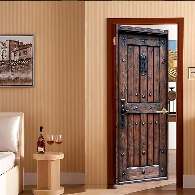 3D Door Stickers, Peel and Stick Vinyl Wallpaper, Self-Adhesive Mural - Image 7
