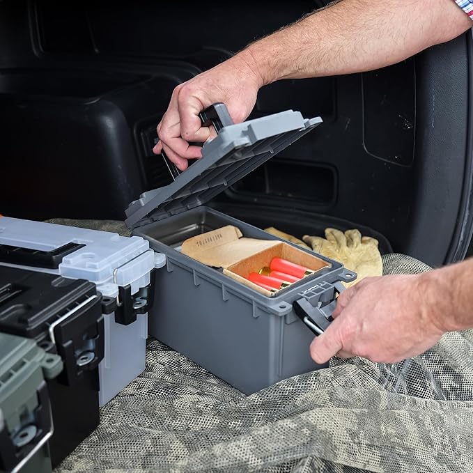 Sheffield 12628 Ammo Storage Box, Stackable .30 Cal Field Boxes, Water and Dust - Image 10