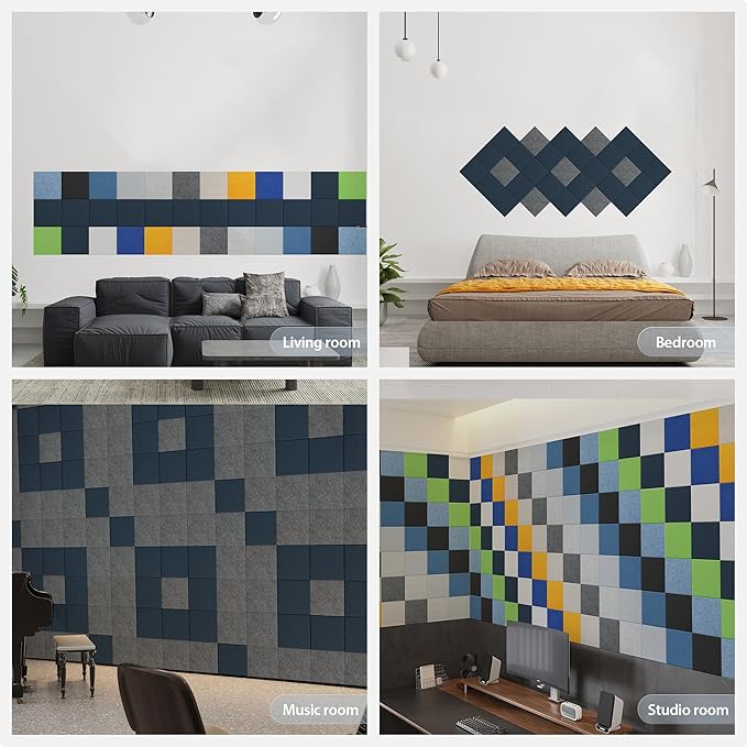 12 Pack Acoustic Panels Self Adhesive Sound Proof Foam, High Density Sound - Image 7