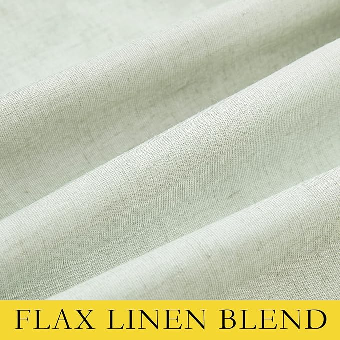 NICETOWN 100% Blackout Linen Curtains - Image 8