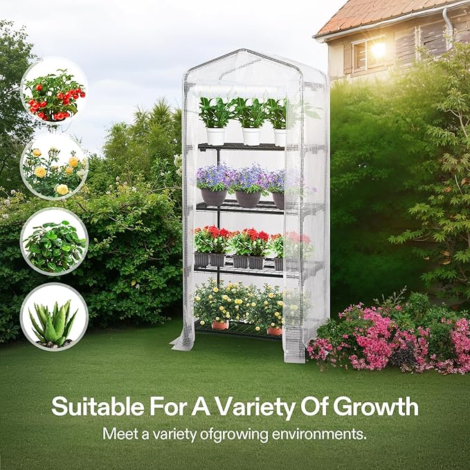 VIVOSUN Mini 4-Tier Greenhouse - Image 6