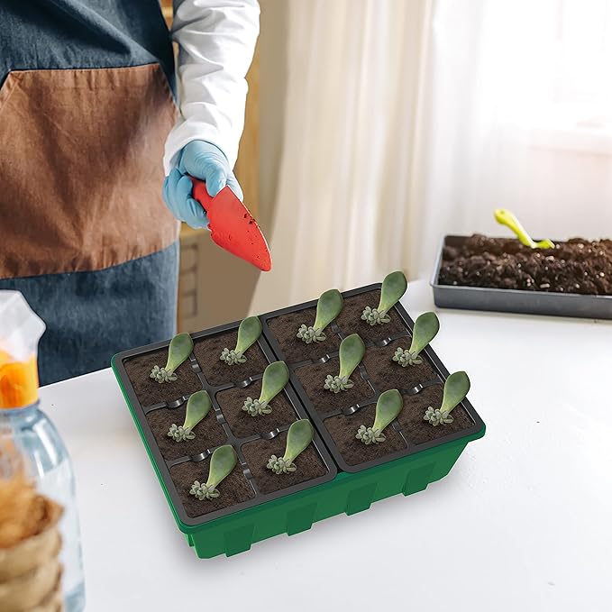 Gardzen 10-Set Garden Propagator Set, Seed Starter Trays - Image 7