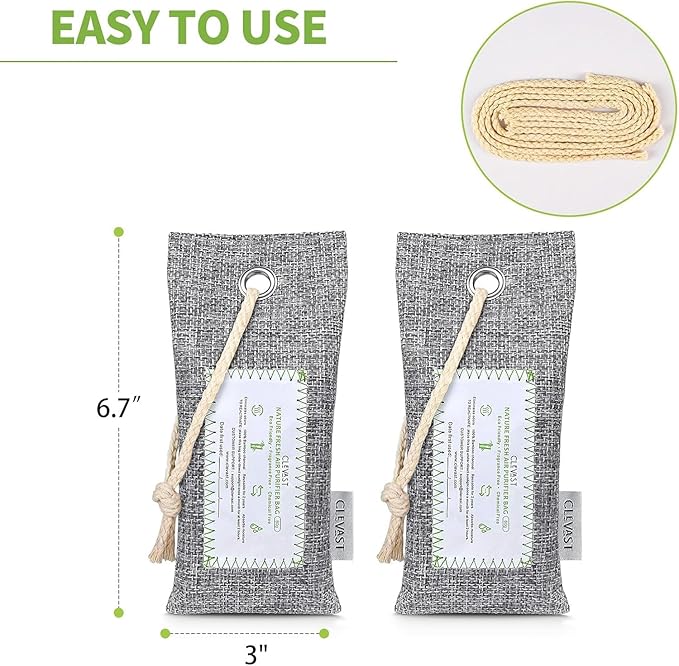 CLEVAST Activated Bamboo Charcoal Odor Absorber - Image 9