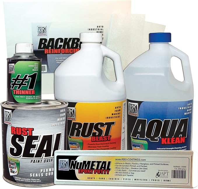 KBS Coatings 5900303 Silver/Black Trunk and Floorpan Repair Kit by KBS+Coatings