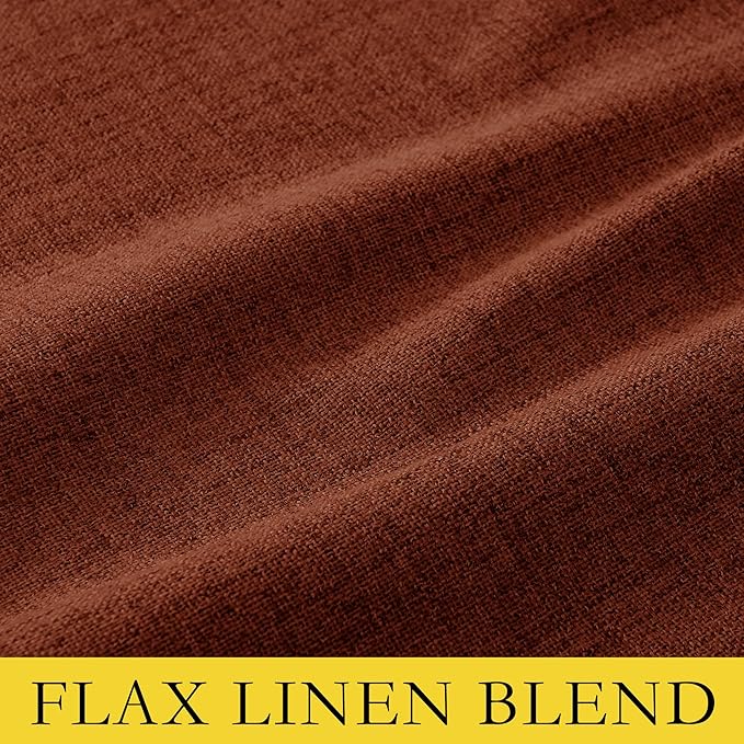 NICETOWN 100% Absolutely Blackout Linen Curtains - Image 9