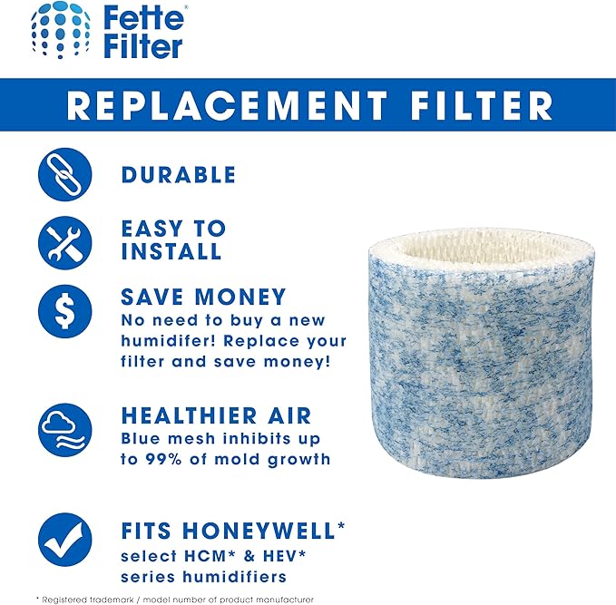 Fette Filter - Upgraded Blue Mesh Treated Layer Humidifier Wicking Filters - Image 6