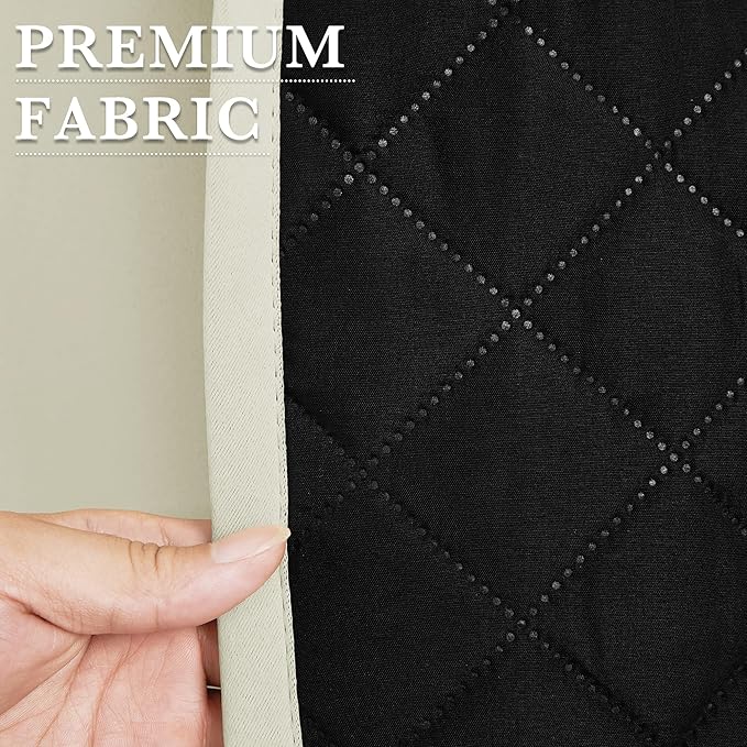 RYB HOME Outdoor/Indoor Thermal Insulated Fade-Resistant Blackout Curtains 84 - Image 7