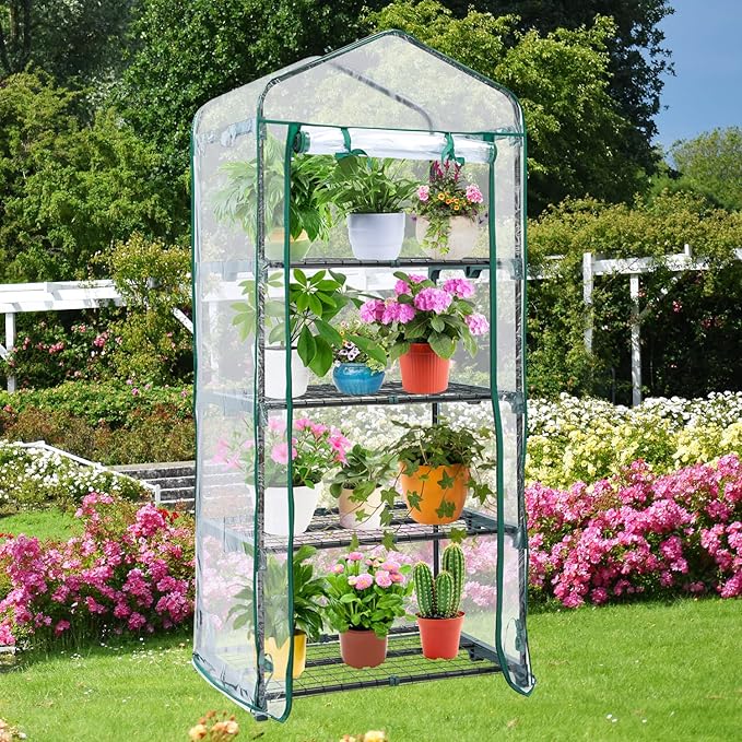 Mini Greenhouse for Outdoors Indoor: Ohuhu Small Green House - Image 7