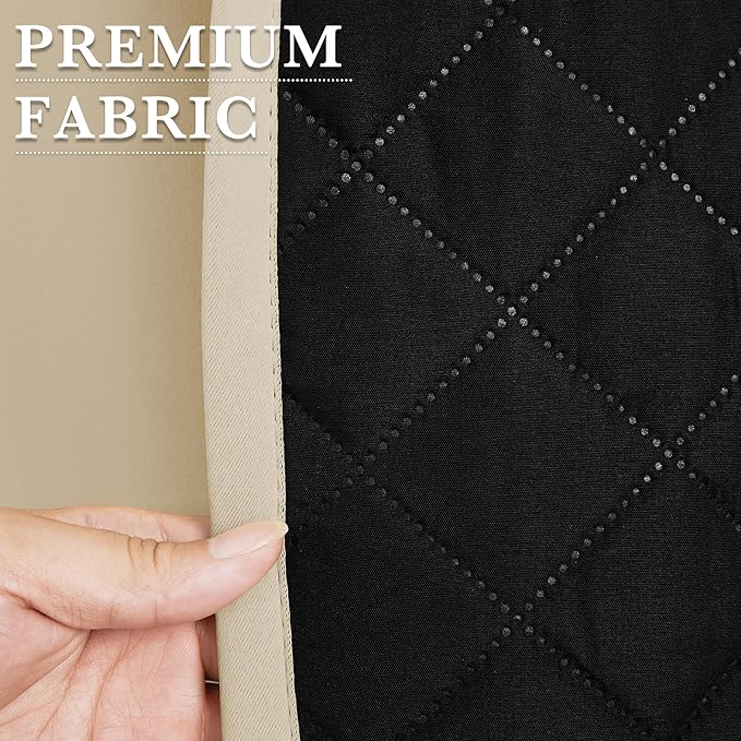 RYB HOME Outdoor Thermal Insulated Fade-Resistant Blackout Curtains 84 inches - Image 7
