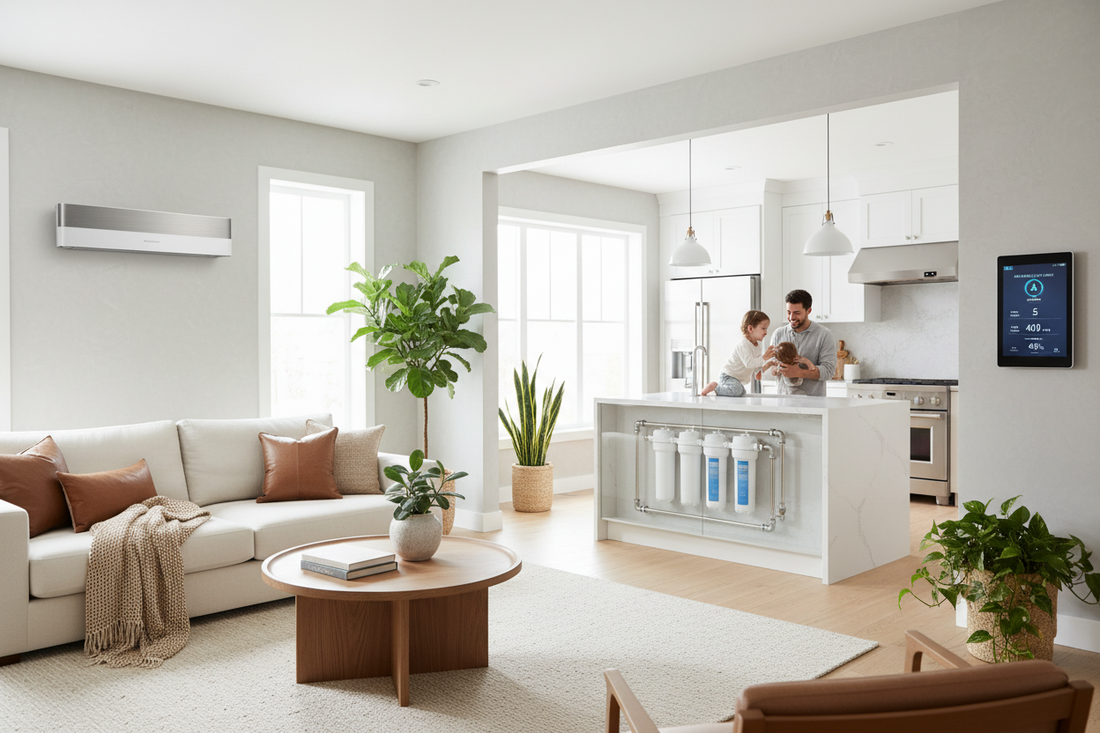 A Smarter Home Climate Starts With Water Filtration, HVAC Care, and Airflow Monitoring