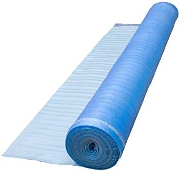 3in1 Vapor Barrier Flooring Underlayment w/Overlap and pre-Attached Tape Strip - Image 2
