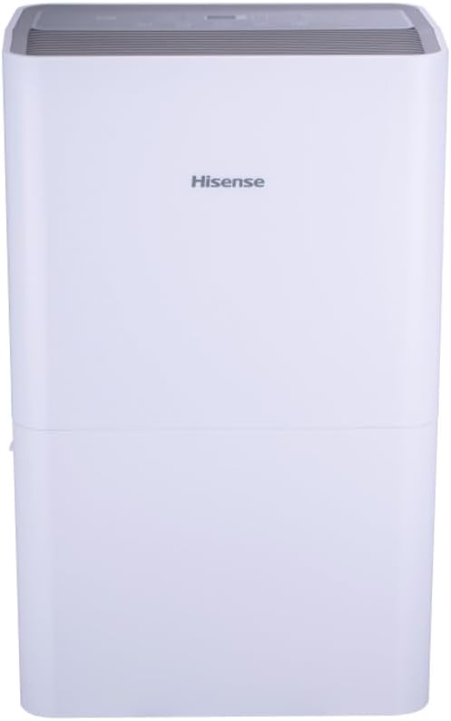 Hisense 50 Pint 3-Speeds Dehumidifier, 3 Modes – Auto, Continuous, LED Display by Amazon+Renewed