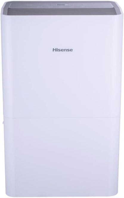 Hisense 50 Pint 3-Speeds Dehumidifier, 3 Modes – Auto, Continuous, LED Display by Amazon+Renewed