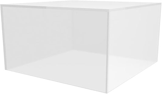 Acrylic Display Box Countertop Bin 7.25" x 7.25" x 4" Frosted Merchandise by MarketingHolders