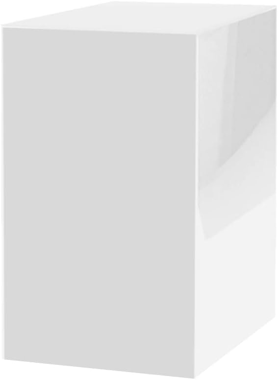 Marketing Holders Acrylic Display Riser Box White Acrylic Pillar 12" x 12” x by MarketingHolders