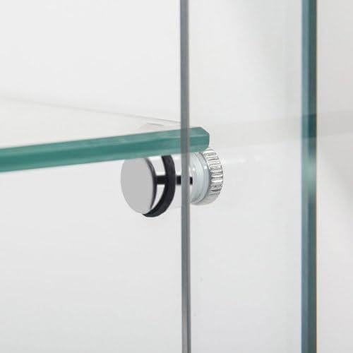 Yoluckea 2 Tiers Glass Display Cabinet - Image 9