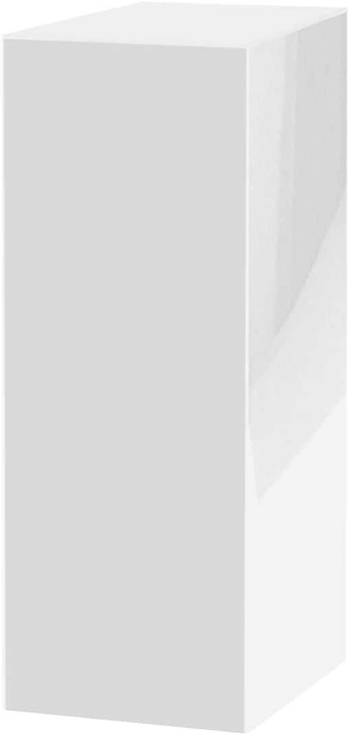 Marketing Holders Acrylic Display Riser Box White Pedestal 12" x 12" x 40" No by MarketingHolders