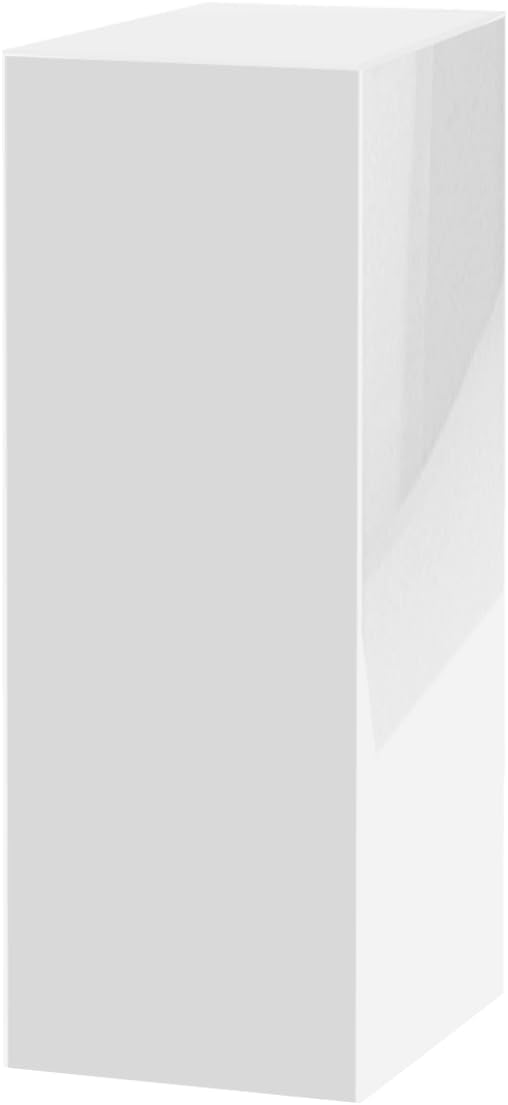 Acrylic Display Riser Box White Tall Acrylic Cube Pedestal Art Sculpture 12" x by MarketingHolders