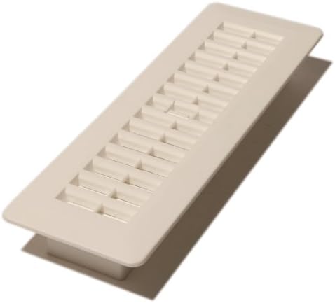 Decor Grates PL210-WH 2-Inch by 10-Inch Plastic Floor Register by DecorGrates