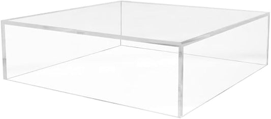 Acrylic Display Box Countertop Showcase Bin 6.75" x 6.75" x 2" Clear Lucite by MarketingHolders