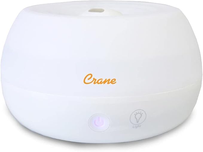 Crane Portable Ultrasonic Travel Humidifier & Aroma Diffuser – 0.2 Gallon Cool by Crane