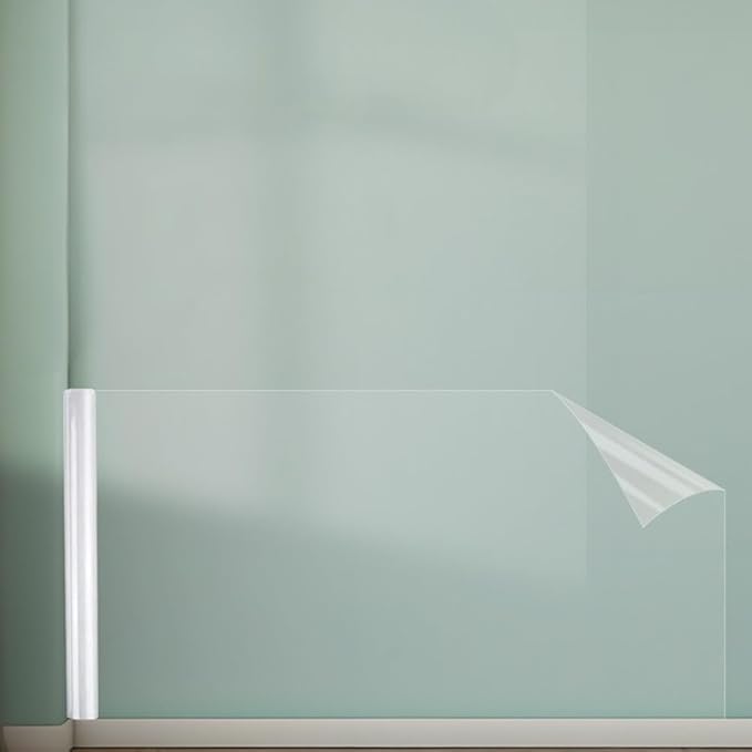 Wall Protector, 17.7in x 32.8ft No Adhesive Static Cling Contact Paper - Image 8