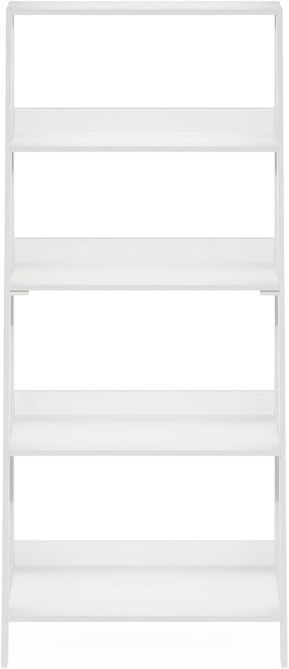 Furinno Ladder Book Shelf, 5-Tier Ladder Shelf, Display Storage Shelves - Image 7