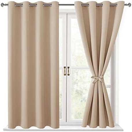 Hiasan Blackout Curtains for Bedroom, 52 x 54 Inches Long by Hiasan