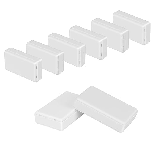 Project Box 8 Pieces Electrical Box Small Junction Box ABS Plastic Enclosure by HoHaing