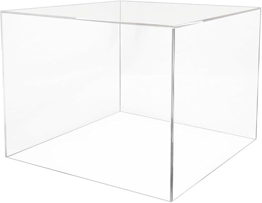 12" x 12" x 9" Riser Display Box Clear Acrylic Pedestal by MarketingHolders