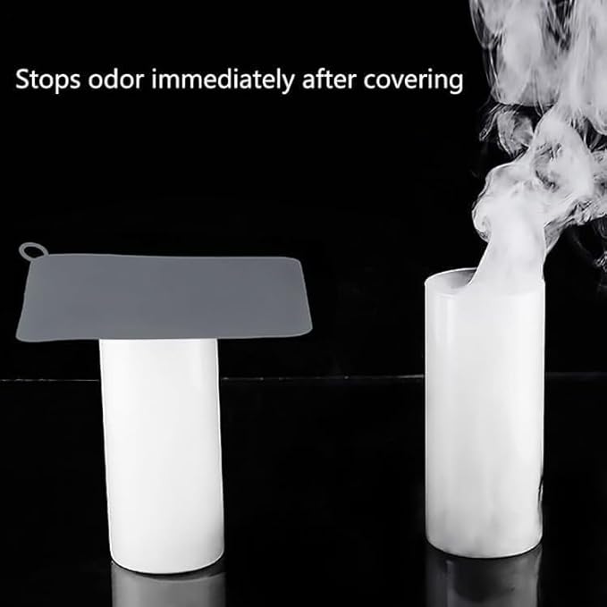 2 Pieces 8 x 8 Inch Silicone Tub Stopper Floor Drain Cover Sewer Anti-Odor Mat - Image 2