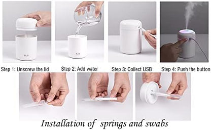 Portable Mini Humidifier, 300ml - Image 6