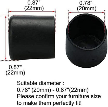 XYWHPGV PVC Leg Cap Tip Cup Feet Cover 20mm 0.79" Inner Dia 10pcs Floor - Image 2