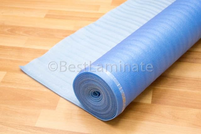 3in1 Vapor Barrier Flooring Underlayment w/Overlap and pre-Attached Tape Strip - Image 5